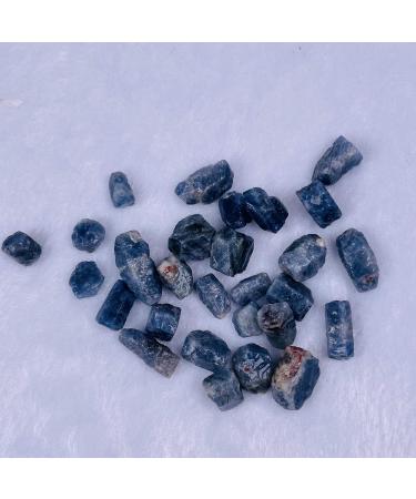 Natural Blue Corundum Crystal Raw Stone Specimen Can be Used for Home Office Decoration JIZTGEDM (Size : 100G)