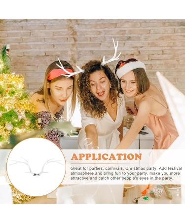 Bestoyard Deer Antler Headband - Halloween Reindeer Horn Headpiece for Women/Girl Cosplay - Buy Online on GoSupps.com