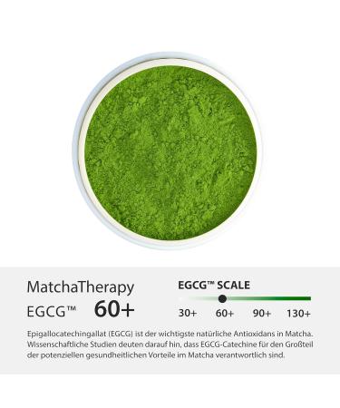 Matcia Therapy 60g | Premium Bio Matcha Tea Powder | 60mg/g EGCG | Boosts Immunity & Energy | Authentic Japanese Green Tea - Buy Online on GoSupps.com