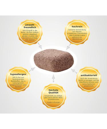 Novalee Terracotta Pumice Stone for Callus Removal | Eco-Friendly Fine Grain for Gentle Cleaning - Buy Online on GoSupps.com