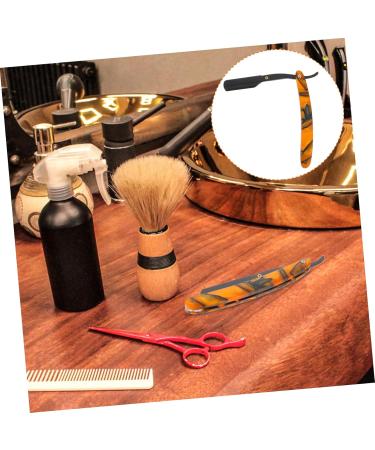 Angoily 2-in-1 Facial Shaver & Handwritten Spatula for Men - Safe Manual Razor & Eyebrow Knife Tool - Buy Online on GoSupps.com