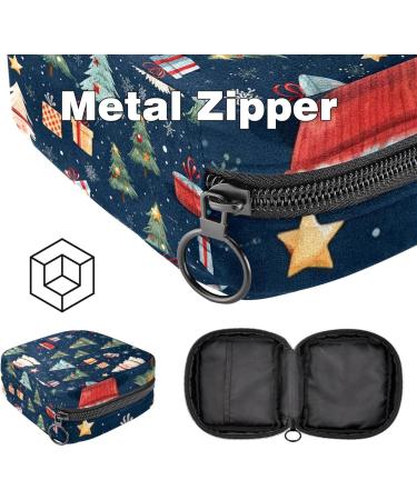 MUOOUM Menstrual Polster Bag - Zipper Women's Flip Bag for Tampons | Christmas Gingerbread Man Design | 1 Count - Buy Online on GoSupps.com