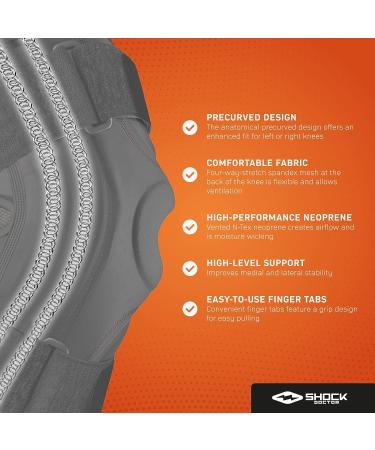 Shock Doctor 870 Knee Brace - Knee Support for Stability | Meniscus Injuries, Ligament Sprains | Men & Women - Large (1 Unit) - Buy Online on GoSupps.com