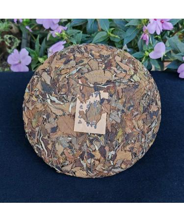 HQZM Yunnan Old Tree White Tea Moonlight White Tea Cake 300g Puer Tea Rich Aroma - Buy Online on GoSupps.com