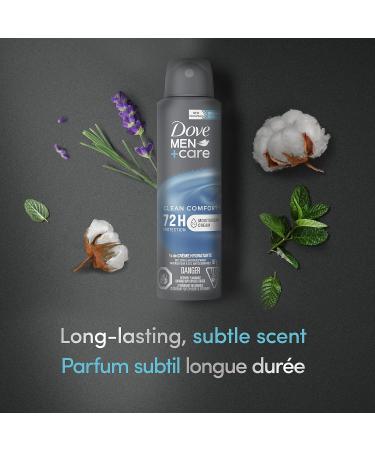 Dove Men+Care Dry Spray Antiperspirant Deodorant for 72H Sweat & Odour Protection Clean Comfort with Triple Defense Technology 107 g - Buy Online on GoSupps.com