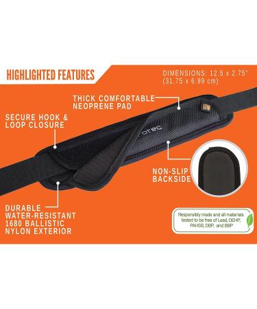 Pro Tec Deluxe Neoprene Shoulder Strap Pad - Non-Slip Design, Fits Straps Up to 2 Inches Wide, Black - One Size - Buy Online on GoSupps.com