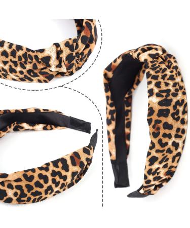 Belerry 2 Pack Leopard Hairbands | Stylish Knot & Turban Headbands for Women & Girls | Trendy Wide Headband Set for International Shipping - Buy Online on GoSupps.com
