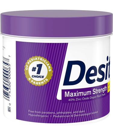 Desitin Maximum Strength 40% Zinc Oxide Diaper Rash Cream 16 oz - Pack of 1 - Buy Online on GoSupps.com