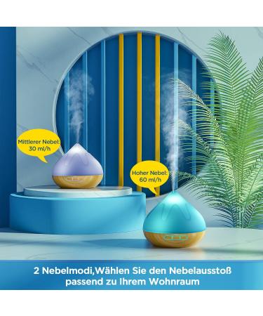 Premium Aroma Diffuser Set - 500 ML 8 Essential Oils Remote Control 14 LED Colors & Timer | International Shipping Available - Buy Online on GoSupps.com