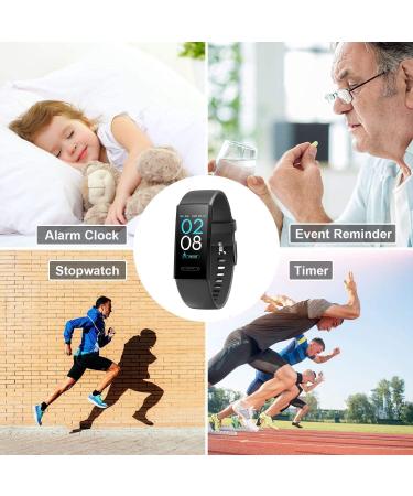 V100S Fitness Tracker with Body Temperature Heart Rate Blood Pressure Sleep Health Monitor Activity Tracker Step Calorie Counter Pedometer Watch for Men Women Teens Black - Buy Online on GoSupps.com
