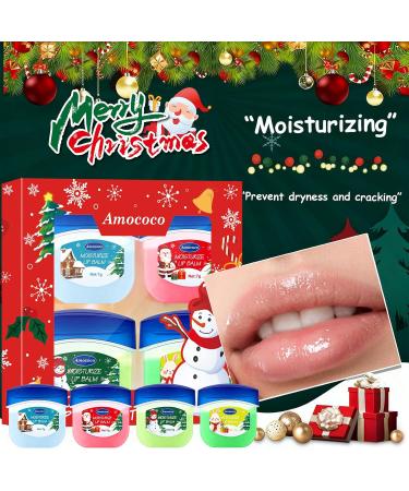 Amococo Lip Balm 4 Pcs Moisturize & Nourish Lip Care Smooths Lip Lines Deep Hydrating Lipstick for Dry Cracked Lips 7g - Buy Online on GoSupps.com