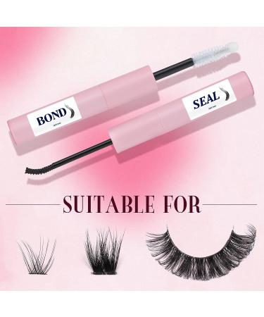 Wiwoseo Lashes Glue Bond & Seal - Super Strong Waterproof, Latex-Free Eyelash Adhesive for Sensitive Eyes (5ML) - Buy Online on GoSupps.com