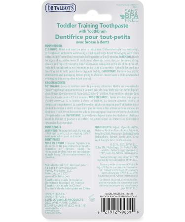 Nuby Citroganix Toddler Toothpaste with Toothbrush - Red/Blue - Buy Online on GoSupps.com