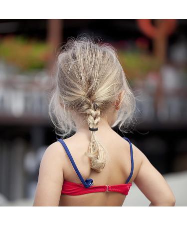 DealEachDay 100 PCS Elastic Hair Ties for Thick & Curly Hair - Blonde Ponytail Holders (Light Blonde) - Buy Online on GoSupps.com