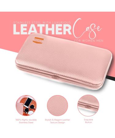 Kichly Manicure Set for Women - 18-Part Nail Clippers & Pedicure Tools in Rose Gold Travel Case - Buy Online on GoSupps.com
