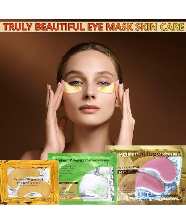 DuoZeng 30 Pairs Under Eye Patches - Collagen Crystal Eye Masks for Dark Circles, Puffiness, and Moisturizing - Yellow+Pink+Green - Women's Eye Bags Treatment - Buy Online on GoSupps.com