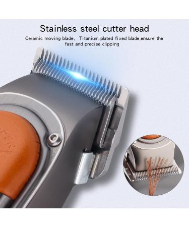 Hair Clippers Hair Cutting Tool Professional Men's Hair Clipper USB Rechargeable Electric Hair Clipper With LED Display Leather Lectric Razor - Buy Online on GoSupps.com