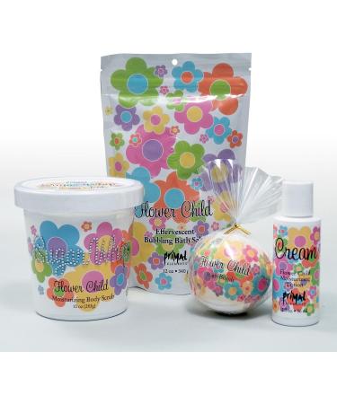 Primal Elements Flowerchild Bubbling Bath Salts - 12 Ounce - Buy Online on GoSupps.com