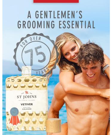 St Johns Classic Vetiver Cologne | New Virgin Islands Inspired Fresh Cologne Scent | Sophisticated Cologne Fragrance for Men (8 oz) - Buy Online on GoSupps.com