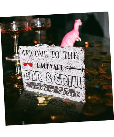 ABOOFAN 1pc Bar& Metal Welcome Posters Retro Art Crafts To Tin Poster Delicate Signs Bar Grill - Buy Online on GoSupps.com