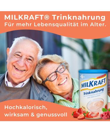 Milkraft Drinking Meal Strawberry Raspberry 480g - High-Caloric Protein Shake for Adults - Convenient Dietary Powder for Complementary Nutrition - Buy Online on GoSupps.com