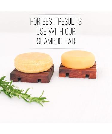 Organic Solid Conditioner Bar for All Hair Types - Sulfate-Free, Cruelty-Free & Vegan - 2.3 oz (Lemongrass & Sweet Orange) - Buy Online on GoSupps.com