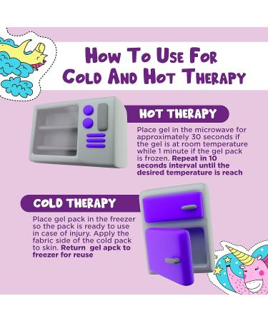 Kids Unicorn Ice Packs - Reusable Boo Boo Relief Set for Toddlers & Babies - Buy Online on GoSupps.com