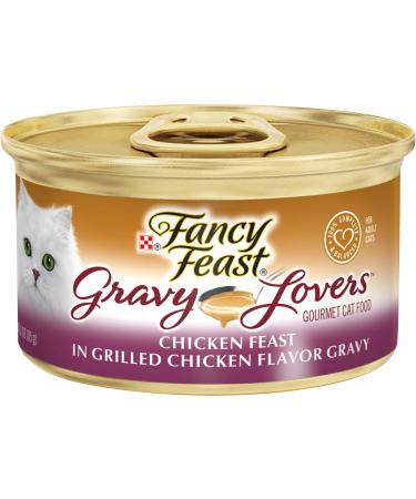 Purina Fancy Feast Gravy Wet Cat Food, Gravy Lovers Beef Feast in Roasted Beef Flavor Gravy - (24) 3 oz. Cans 3 Ounce (Pack of 24) Chicken - Buy Online on GoSupps.com
