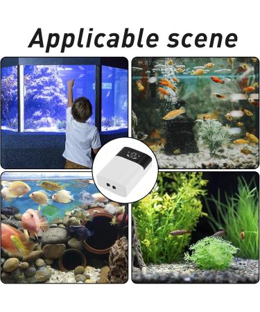 Iwilcs Portable Aquarium Air Pump - USB Oxygen Pump Quiet Membrane Pump - 2*3L/min Flow Ideal for Aquarium Accessories - Buy Online on GoSupps.com