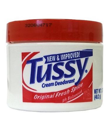 Tussy Deodorant Cream Original - 1.7 Oz (4 Pack)