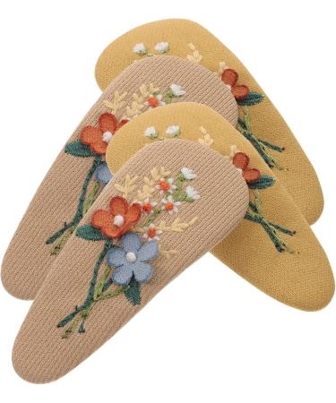 Beavorty 4 Pairs hairpin flower hair accessories hair decorations for girls girl cute hair princess barrette floral hair clips hair clips for toddler girls bow tie child issue card alloy - Buy Online on GoSupps.com