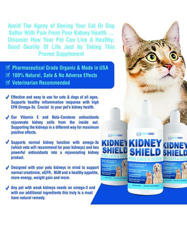 Kidney Support Supplement for Dogs and Cats - Promotes Normal Kidney Function, Detox, and Urinary Tract Health - Enhance Your Pet's Kidney Health Today! - Buy Online on GoSupps.com