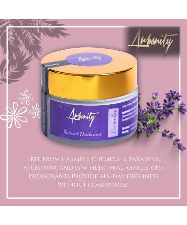 Lavender Natural Deodorant - Aluminum-Free Long-Lasting Vegan & Cruelty-Free | 30 ML Fresh Lavender Scent Gentle on Skin - Buy Online on GoSupps.com