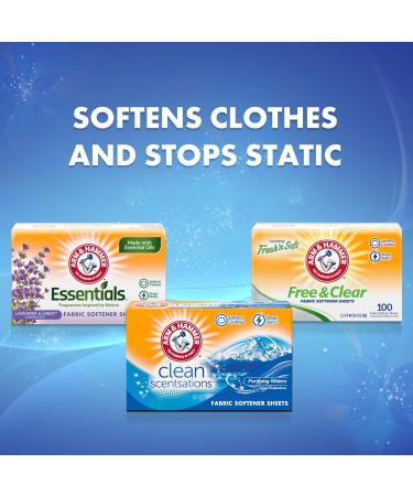 Buy Arm & Hammer Fabric Softener Sheets - Purifying Waters 100 Count - Best International Shipping - Buy Online on GoSupps.com