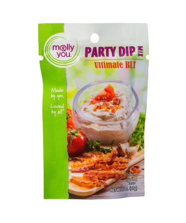 Molly and You Ultimate BLT Party Dip Mix (Pack of 3)  Keto Friendly, Gluten Free, Vegan Veggie Dip, Gourmet Chip and Cracker Dip  Dairy Free Ultimate BLT (Pack of 3)