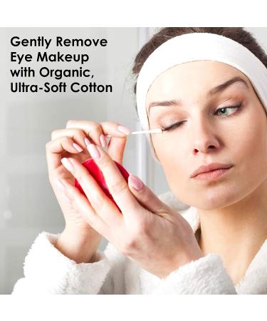 Sky Organics 100% Pure Organic Cotton Swabs for Sensitive Skin - GOTS Certified - 500 Count - Buy Online on GoSupps.com