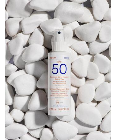 KORRES YOGHURT Spray Emulsion Body + Face SPF50 150ml - Buy Online on GoSupps.com