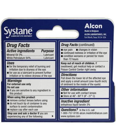 Systane Nighttime Lubricant Eye Ointment 2 Pack - Preservative-Free Relief for Dry Eyes | International Shipping Available - Buy Online on GoSupps.com