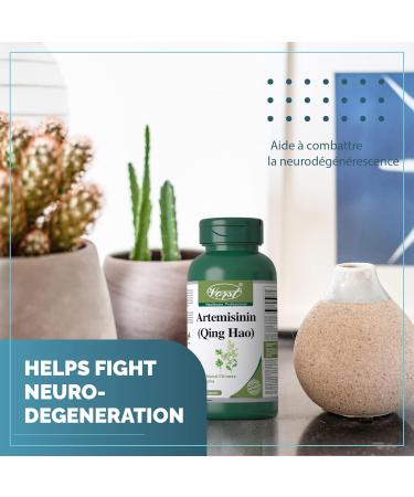 VORST Artemisinin 200mg Per Serving (100mg Per Capsule) 60 Vegan Capsules | Sweet Wormwood/Annual Mugwort Extract | Powder Pills | 1 Bottle 60 count (Pack of 1) - Buy Online on GoSupps.com