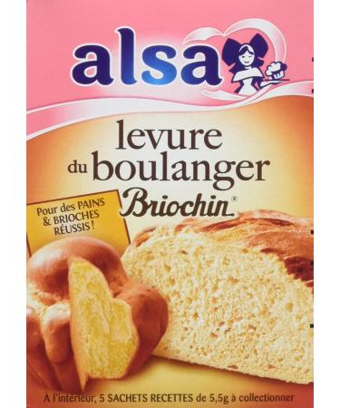 Alsa Levure De Boulanger Briochin 5 Sachets 28g 137.5 g (Lot de 1)