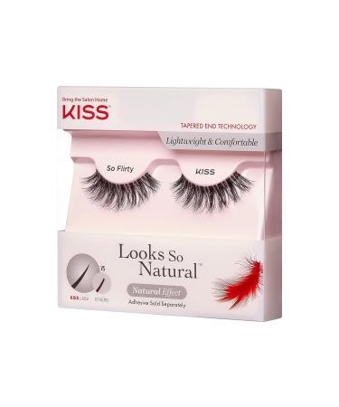 Buy KISS Looks So Natural False Eyelashes | Lightweight Reusable Cruelty-Free | Flirty Style - International Shipping Available - Buy Online on GoSupps.com