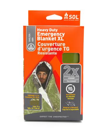 Survive Outdoors Longer Heavy Duty Emergency Blanket, 5 x 8 ft