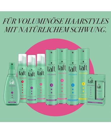 Taft Mousse Volume for Fine Hair (150 ml) Hold Level 4 Hair Mousse for Volume and Strong Hold Hair Styling with 24 Hours Long-Lasting Hold Vegan Formula - Buy Online on GoSupps.com