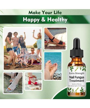 Fungal Nail Treatment 30ML - Extra Strong Nail Repair Solution for Toenails & Fingernails - Restores Healthy Nails - Protects Thick, Broken & Discolored Nails - Green-1 - Buy Online on GoSupps.com