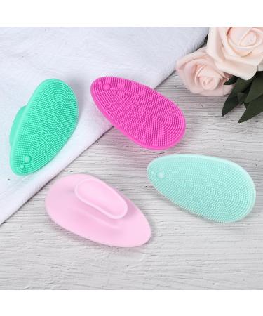 VOCOSTE Silicone Face Scrubber Exfoliator - Soft Cleansing Brush & Facial Wash Tool in Rose Red | Perfect for Gentle Exfoliation - Buy Online on GoSupps.com