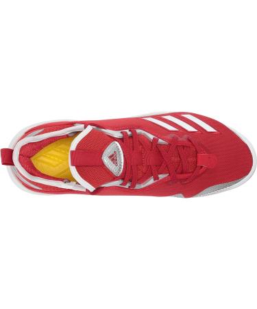 adidas FV9343 Men's Baseball Shoe Size 10 - Power Red/White/Silver - Buy Online on GoSupps.com