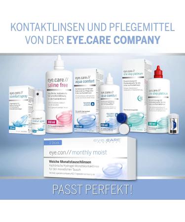 Eye.con Monthly Moist Soft Contact Lenses with UV Protection - Hydrogel 57% Water -4.25d Strength for Sensitive Eyes - 3 Pack - Buy Online on GoSupps.com