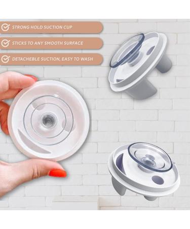 Sponge Caddy 1pk - Suction Cup Installation - White Color - Storage Theory - (Pack of 1) - Buy Online on GoSupps.com