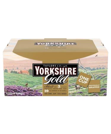 Taylors Yorkshire or Sachets de th avec des tiquettes (Pack de 1 Total 200 Sachets de th )