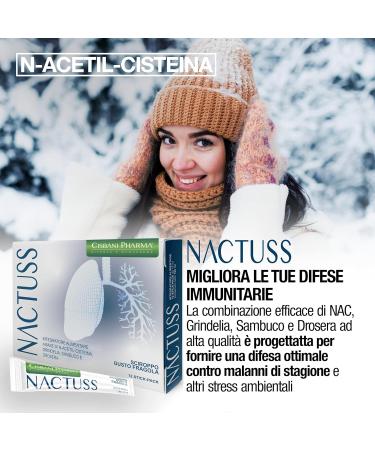 CISBANI PHARMA CISBANI PHARMA Nac 600mg with Grindelia Elderberry and Drosera. Dry Cough and Grass Syrup for Adults 12 Easy to Take Stick-Packs - Buy Online on GoSupps.com